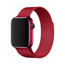 Apple Watch Milánói Szíj - Piros, 42/44/45/49 mm okosóra kellék