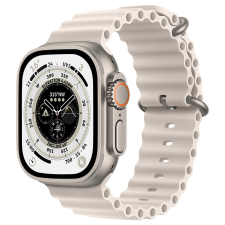  Apple Watch Ocean-stílusú szíj titán csattal – Starlight okosóra kellék