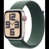 Apple Watch SE Cellular 44mm Starlight Aluminium Case with Lake Green Sport Loop (MXGV3QH/A)