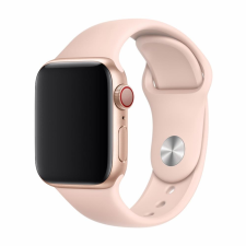  Apple Watch Series 4 44mm okosóra szíj - DEVIA pink szilikon szíj okosóra kellék