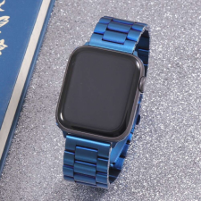 Apple Watch szíj 38/ 40/ 41 mm fém - kék okosóra kellék
