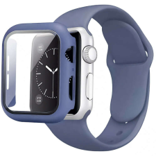 Apple Watch szíj, 42 mm szilikon óraszíj és tok éjkék okosóra kellék
