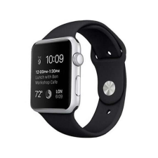 Apple Watch szíj Szilikon 38/ 40/ 41 mm - fekete okosóra kellék