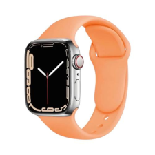 Apple Watch Szilikon Szíj - Mandarin, 42/44/45/49 mm, S/M okosóra kellék