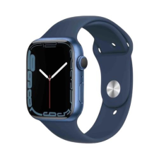 Apple Watch Szilikon Szíj - Sötétkék, 42/44/45/49 mm, S/M okosóra kellék