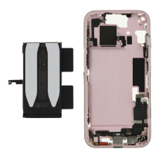 Apple ZD076-00670 Gyári Apple iPhone 15 Rózsaszín középső keret akkumulátorral, rózsaszín mobiltelefon, tablet alkatrész