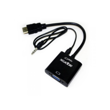 Approx Átalakító - HDMI to VGA + AUDIO adapter kábel és adapter