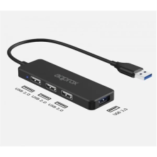 Approx HACCP47 USB Hub Adapter 3 USB 2.0 ports + 1 USB 3.0 port hub és switch