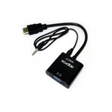 Approx - HDMI to VGA + AUDIO adapter - APPC17 kábel és adapter