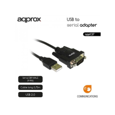 Approx Kábel átalakító - USB2.0 to Serial port (RS232) adapter kábel és adapter