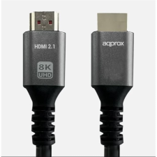 Approx Kábel - HDMI 2.1 kábel apa/apa 3m (UHD 8K, 4K, FHD, aranyozott, HDR10, HDCP 2.2, Dolby TrueHD, ARC) - APPC64 kábel és adapter