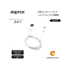 Approx kábel - usb to micro usb & lightning usb cable (apple, iphone, ipad) tablet kellék
