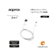 Approx Kábel - USB to Micro USB & Lightning USB cable (Apple, iPhone, iPad) tablet kellék