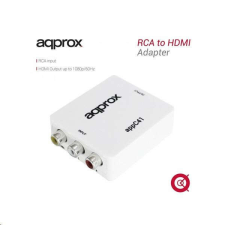 Approx RCA -&amp;gt; HDMI adapter (1080p / 60Hz, 720p / 60Hz) (APPC41) kábel és adapter