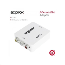 Approx RCA -> HDMI adapter (1080p / 60Hz, 720p / 60Hz) (APPC41) (APPC41) kábel és adapter