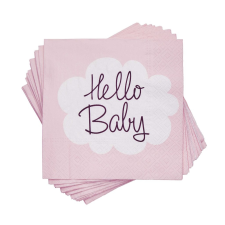 APR?S APRÉS papírszalvéta, Baby Girl 33 x 33 cm party kellék
