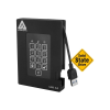 Apricorn Aegis Padlock Fortress A25-3PL256-S512F - solid state drive - 512 GB - USB 3.0 (A25-3PL256-S512F)