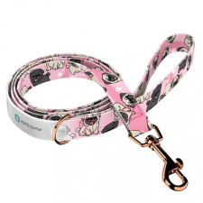  April&amp;June Mopsz rózsaszín póráz nyakörv, póráz, hám kutyáknak
