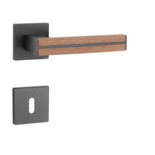 APRILE IMPERATA Négyzetrozettás Q SLIM 7MM BK/Diófa - Fekete / Diófa BB zár és alkatrészei