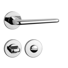 APRILE LIRA Körrozettás R SUPER SLIM 5MM LC - Fényes króm WC zár és alkatrészei