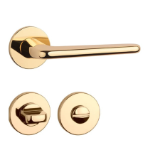Aprile LIRA Körrozettás R SUPER SLIM 5MM LG - Fényes arany színű zár és alkatrészei