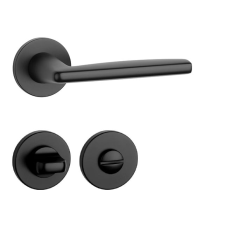APRILE LUNA Körrozettás R SLIM 7MM BLACK - Fekete WC zár és alkatrészei