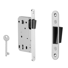 Aprile Mágneszár Szatén króm 50/90mm BB normál kulcslyuk zár és alkatrészei