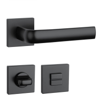 APRILE MELA Négyzetrozettás Q SLIM 7MM BK - Fekete WC zár és alkatrészei