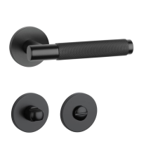 APRILE MOLINIA Körrozettás R SLIM 7MM BLACK - Fekete WC zár és alkatrészei