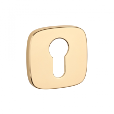 Aprile Négyzetrozetta APRILE QR SLIM 7MM LG - Fényes arany színű PZ zár és alkatrészei