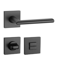 APRILE PRIMULA Négyzetrozettás Q SLIM 7MM BLACK - Fekete WC zár és alkatrészei