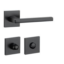 APRILE PYROLA Négyzetrozettás Q SLIM 7MM BLACK - Fekete WC zár és alkatrészei