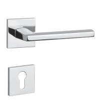 Aprile PYROLA Négyzetrozettás Q SLIM 7MM CP - Fényes króm PZ zár és alkatrészei