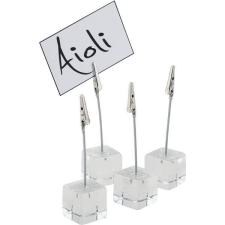 APS állvány asztalra, 4 db, 20 db üres kártyával együtt konyhai eszköz