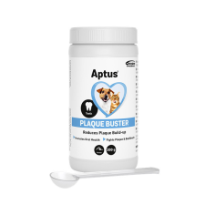 Aptus PLAQUE BUSTER 200G - FOGÁPOLÓ KUTYÁKNAK ÉS MACSKÁKNAK vitamin, táplálékkiegészítő kutyáknak