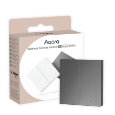 Aqara H1, 2 gombos vezetéknélküli Zigbee kapcsoló, szürke okos kiegészítő