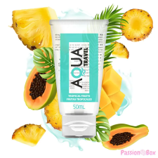 AQUA TRAVEL AQUA TRAVEL - ÍZESÍTETT VÍZBÁZISÚ SÍKOSÍTÓ TRÓPUSI GYÜMÖLCSÖK - 50 ML síkosító