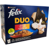 AquaEl Felix Fantastic Duo alutasakos macskaeledel - Házias válogatás aszpikban - Multipack (1 karton | 12 alutasak | 12 x 85 g) 1.02kg
