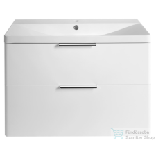 Aqualine DENEB mosdótartó szekrény fogantyú nélkül, 80,5x55x39,4cm, matt fehér (DN284) fürdőszoba bútor