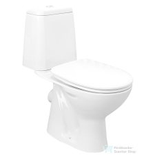 Aqualine RIGA monoblokkos WC, hátsó kifolyású, króm duál gombos öblítőmechanika RG601 szaniter