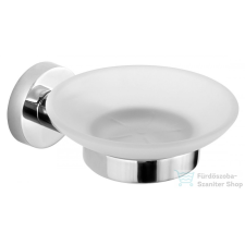 Aqualine SAMBA szappantartó, tejüveg/króm (SB102) fürdőszoba kiegészítő