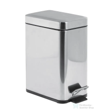 Aqualine SIMPLE LINE szögletes szemetes, 140x305x250mm, 5l, fényes inox (GAQ005) fürdőszoba kiegészítő