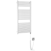 Aqualine TONDI-E elektromos fürdőszobai radiátor, 450x970 mm, 300W, fehér (DE450T)