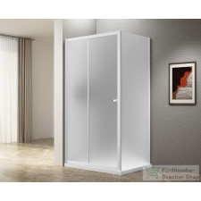 Aqualine UGGA tolóajtó oldalfallal, 1000x900mm, Brick üveg, fehér (AWS100-02) kád, zuhanykabin