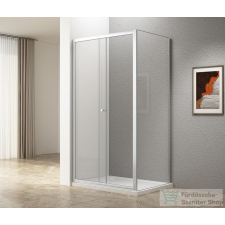 Aqualine UGGA tolóajtó oldalfallal, 1200x800mm, transzparent üveg (ATS120-01) kád, zuhanykabin