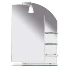 Aqualine WEGA Tükör polccal, 65x90 cm (65028) bútor