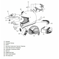 ARAI MX-V Bogle Sárga Off Road Sisak Állszellőzővel ARAI egyéb motorkerékpár alkatrész