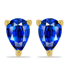  Arannyal Bevont Ezüst Fülbevaló Ausztrál Kék Zafírral, Y60726 fülbevaló