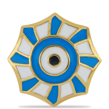  Arannyal Bevont Ezüst Gyűrű Tűzzománccal, Y52941/54 gyűrű