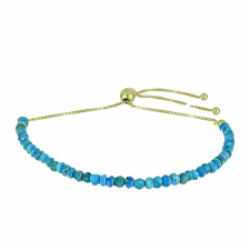 Arannyal Bevont Ezüst Karkötő Osztriga Türkizzel, Y59916 karkötő